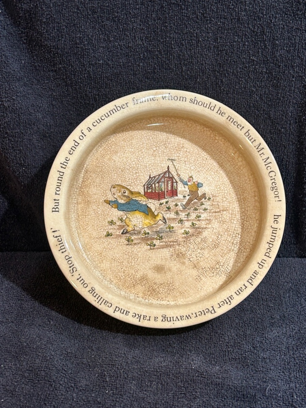 Vintage Wedgwood Dish Porridge Bowl Peter Rabbit Beatrix Potter